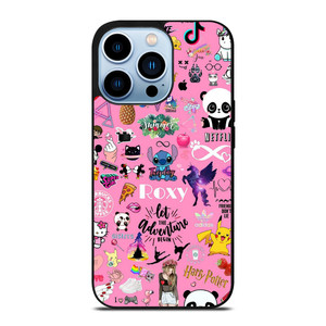 ROXY CARTOON PINK COLLAGE iPhone 13 Pro Max Case Cover ROXY CARTOON PINK COLLAGE iPhone 13 Pro Max Case Cover