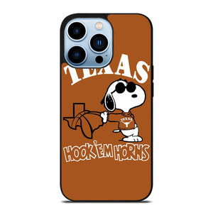 TEXAS LONGHORNS SNOOPY CARTOON iPhone 13 Pro Max Case Cover