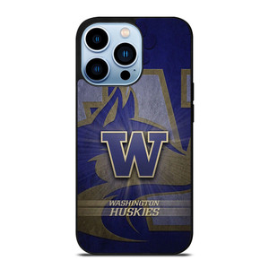 WASHINGTON HUSKIES LOGO METAL iPhone 13 Pro Max Case Cover WASHINGTON HUSKIES LOGO METAL iPhone 13 Pro Max Case Cover