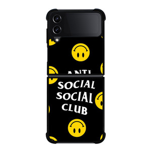 ANTI SOCIAL SOCIAL CLUB SMILEY FACE Samsung Galaxy Z Flip 4 Case Cover ANTI SOCIAL SOCIAL CLUB SMILEY FACE Samsung Galaxy Z Flip 4 Case Cover
