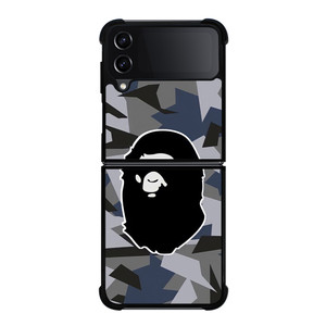 BAPE ABSTRACT POLYGONAL LOGO Samsung Galaxy Z Flip 4 Case Cover BAPE ABSTRACT POLYGONAL LOGO Samsung Galaxy Z Flip 4 Case Cover