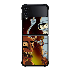 BENDER ROBOT DEVIL FUTURAMA CARTOON Samsung Galaxy Z Flip 4 Case Cover