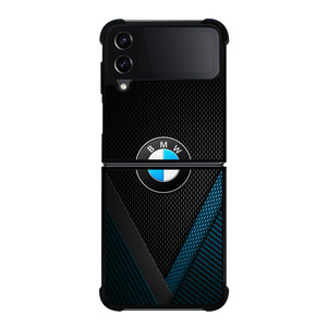 BMW BLUE CARBON LOGO Samsung Galaxy Z Flip 4 Case Cover BMW BLUE CARBON LOGO Samsung Galaxy Z Flip 4 Case Cover