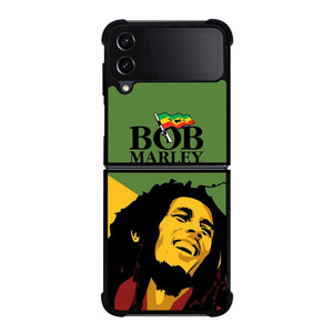 BOB MARLEY FLAT ILUSTRATION Samsung Galaxy Z Flip 4 Case Cover BOB MARLEY FLAT ILUSTRATION Samsung Galaxy Z Flip 4 Case Cover