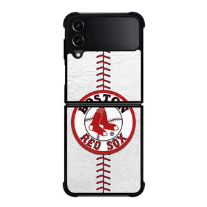BOSTON RED SOX LEATHER STITCH Samsung Galaxy Z Flip 4 Case Cover