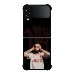 BRUNO FERNANDES MANCHESTER UNITED RED DEVILS Samsung Galaxy Z Flip 4 Case Cover