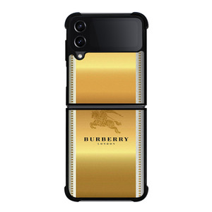 BURBERRY LONDON GOLD LOGO Samsung Galaxy Z Flip 4 Case Cover BURBERRY LONDON GOLD LOGO Samsung Galaxy Z Flip 4 Case Cover