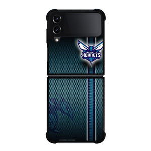 CHARLOTTE HORNETS METAL LOGO Samsung Galaxy Z Flip 4 Case Cover