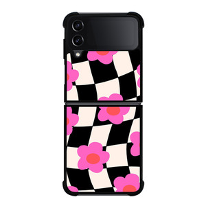 CHECKERED AESTHETIC DAISY FLOWER Samsung Galaxy Z Flip 4 Case Cover CHECKERED AESTHETIC DAISY FLOWER Samsung Galaxy Z Flip 4 Case Cover