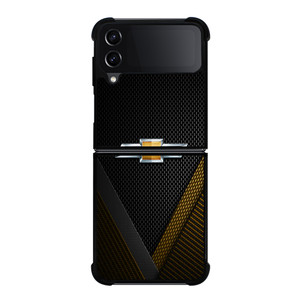 CHEROLET YELLOW CARBON EMBLEM Samsung Galaxy Z Flip 4 Case Cover