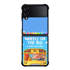 COCOMELON WHEELS ON THE BUS CARTOON Samsung Galaxy Z Flip 4 Case Cover COCOMELON WHEELS ON THE BUS CARTOON Samsung Galaxy Z Flip 4 Case Cover
