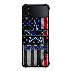 DALLAS COWBOYS USA FLAG GRUNGE Samsung Galaxy Z Flip 4 Case Cover
