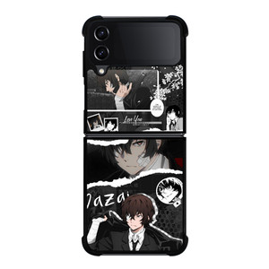 DAZAI BUNGO STRAY DOGS COLLAGE Samsung Galaxy Z Flip 4 Case Cover DAZAI BUNGO STRAY DOGS COLLAGE Samsung Galaxy Z Flip 4 Case Cover