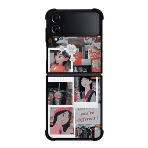 DISNEY PRINCESS MULAN AESTHETIC COLLAGE Samsung Galaxy Z Flip 4 Case Cover