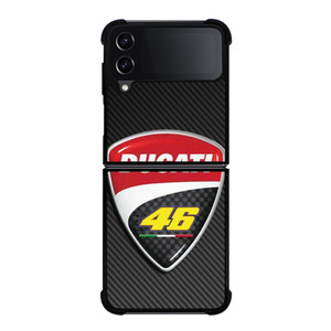 DUCATI VR46 VALENTINO ROSSI CARBON EMBLEM Samsung Galaxy Z Flip 4 Case Cover