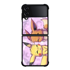 EEVEE PIKACHU POKEMON GAMES Samsung Galaxy Z Flip 4 Case Cover EEVEE PIKACHU POKEMON GAMES Samsung Galaxy Z Flip 4 Case Cover