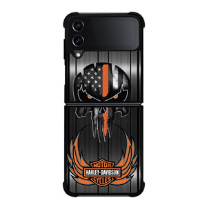 HARLEY DAVIDSON THE PUNISHER METAL Samsung Galaxy Z Flip 4 Case Cover