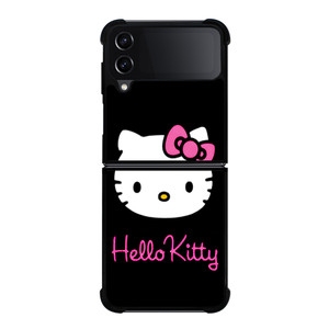 HELLO KITTY CUTE BLACK Samsung Galaxy Z Flip 4 Case Cover