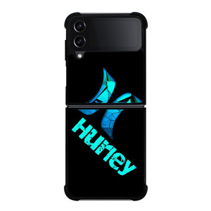 HURLEY BROKEN BLUE LOGO Samsung Galaxy Z Flip 4 Case Cover