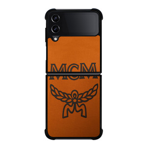 MCM WORLDWIDE SUEDE LOGO Samsung Galaxy Z Flip 4 Case Cover