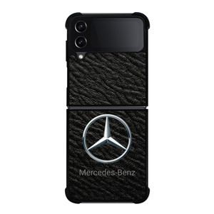 MERCEDES BENZ LEATHER EMBLEM Samsung Galaxy Z Flip 4 Case Cover