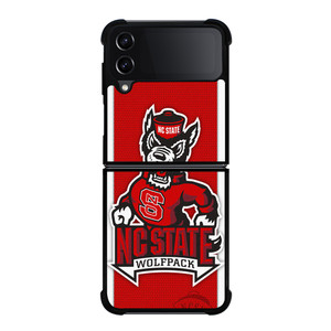 NC STATE WOLFPACK FOOTBALL CARBON LOGO Samsung Galaxy Z Flip 4 Case Cover