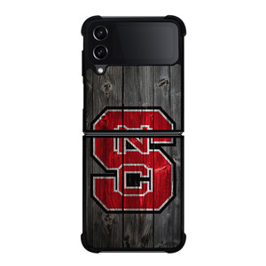 NC STATE WOLFPACK FOOTBALL WOOD LOGO Samsung Galaxy Z Flip 4 Case Cover