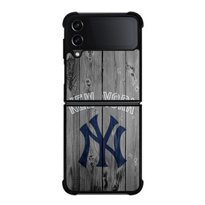 NEW YORK YANKEES WOODEN LOGO Samsung Galaxy Z Flip 4 Case Cover