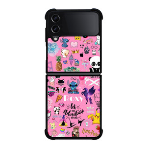 ROXY CARTOON PINK COLLAGE Samsung Galaxy Z Flip 4 Case Cover