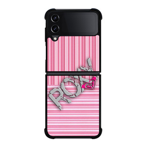 ROXY PINK STRIPE EMBLEM Samsung Galaxy Z Flip 4 Case Cover