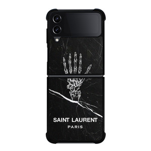 SAINT LAURENT PARIS SKELETON LOGO Samsung Galaxy Z Flip 4 Case Cover