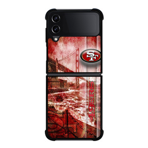 SAN FRANCISCO 49ERS GRUNGE LOGO Samsung Galaxy Z Flip 4 Case Cover SAN FRANCISCO 49ERS GRUNGE LOGO Samsung Galaxy Z Flip 4 Case Cover
