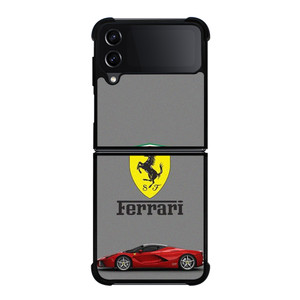 SCUDERIA FERRARI LOGO SUPER CAR RED Samsung Galaxy Z Flip 4 Case Cover
