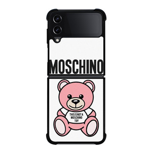 THIS IS NOT MOSCHINO TOY BEAR PINK Samsung Galaxy Z Flip 4 Case Cover THIS IS NOT MOSCHINO TOY BEAR PINK Samsung Galaxy Z Flip 4 Case Cover