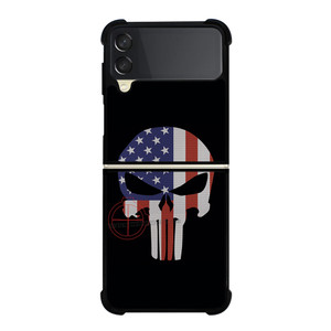 AMERICAN FLAG PUNISHER Samsung Galaxy Z Flip 3 Case Cover