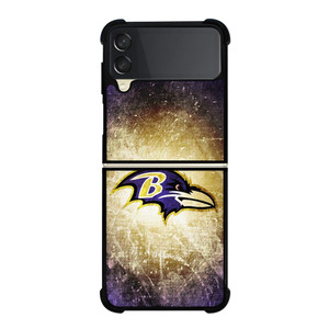 BALTIMORE RAVENS NFL METAL LOGO Samsung Galaxy Z Flip 3 Case Cover BALTIMORE RAVENS NFL METAL LOGO Samsung Galaxy Z Flip 3 Case Cover
