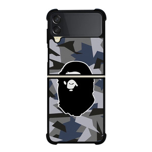 BAPE ABSTRACT POLYGONAL LOGO Samsung Galaxy Z Flip 3 Case Cover BAPE ABSTRACT POLYGONAL LOGO Samsung Galaxy Z Flip 3 Case Cover