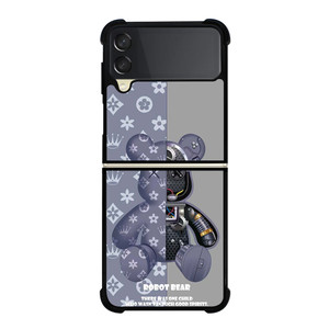 BEAR BRICK KAWS ROBOT GREY Samsung Galaxy Z Flip 3 Case Cover