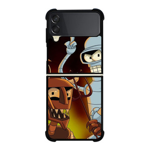 BENDER ROBOT DEVIL FUTURAMA CARTOON Samsung Galaxy Z Flip 3 Case Cover