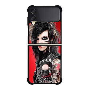 BLACK VEIL BRIDES ANDY BIERSACK Samsung Galaxy Z Flip 3 Case Cover BLACK VEIL BRIDES ANDY BIERSACK Samsung Galaxy Z Flip 3 Case Cover