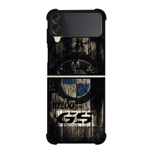 BMW R1200 GS WOOD LOGO Samsung Galaxy Z Flip 3 Case Cover BMW R1200 GS WOOD LOGO Samsung Galaxy Z Flip 3 Case Cover