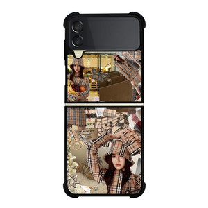 BURBERRY DANIELLE NEWJEANS Samsung Galaxy Z Flip 3 Case Cover BURBERRY DANIELLE NEWJEANS Samsung Galaxy Z Flip 3 Case Cover