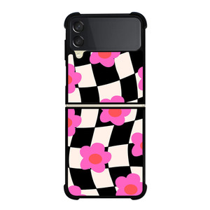 CHECKERED AESTHETIC DAISY FLOWER Samsung Galaxy Z Flip 3 Case Cover CHECKERED AESTHETIC DAISY FLOWER Samsung Galaxy Z Flip 3 Case Cover