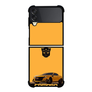 CHEVROLET CAMARO BUMBLEBEE TRANSFORMERS Samsung Galaxy Z Flip 3 Case Cover CHEVROLET CAMARO BUMBLEBEE TRANSFORMERS Samsung Galaxy Z Flip 3 Case Cover