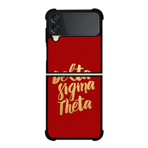 DELTA SIGMA THETA RED Samsung Galaxy Z Flip 3 Case Cover DELTA SIGMA THETA RED Samsung Galaxy Z Flip 3 Case Cover