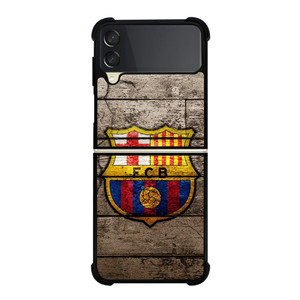 FC BARCELONA WOOD LOGO Samsung Galaxy Z Flip 3 Case Cover