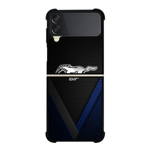 FORD MUSTANG BLLUE CARBON EMBLEM Samsung Galaxy Z Flip 3 Case Cover FORD MUSTANG BLLUE CARBON EMBLEM Samsung Galaxy Z Flip 3 Case Cover