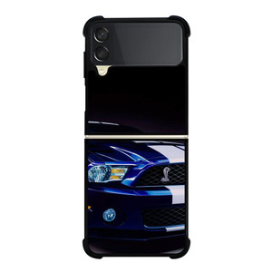 FORD MUSTANG SHELBY BLUE GRILL Samsung Galaxy Z Flip 3 Case Cover