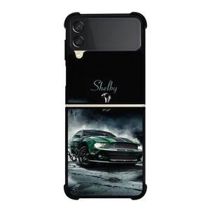 FORD SHELBY GREEN EMBLEM Samsung Galaxy Z Flip 3 Case Cover FORD SHELBY GREEN EMBLEM Samsung Galaxy Z Flip 3 Case Cover