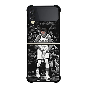 GIANNIS ANTETOKOUNMPO BASKETBALL BLACK Samsung Galaxy Z Flip 3 Case Cover